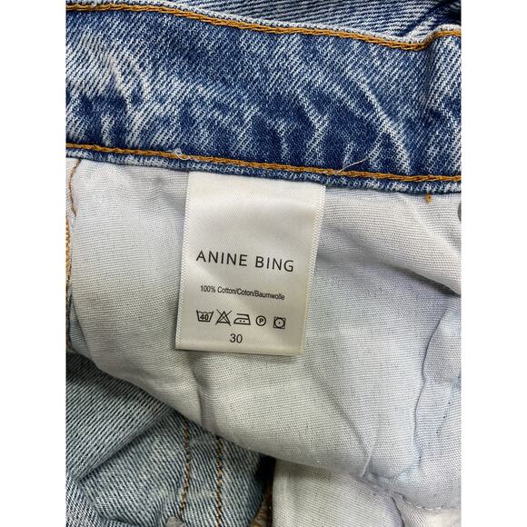 Anine Bing 'Kat' Blue Denim Jean Size 30 - Picture 4 of 4